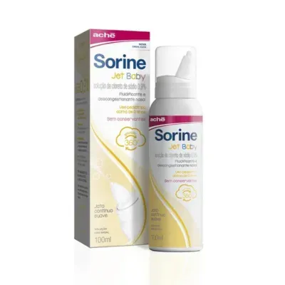 Sorine Jet Baby 0,9% Aché Caixa Com 1 Frasco 100Ml